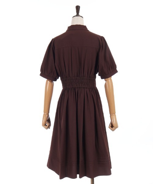 axes femme(アクシーズファム)の「リボンセットフラシOP(ワンピース・レディース・ブラウン/グリーン/サックスブルー・MEDIUM)」の14枚目の写真