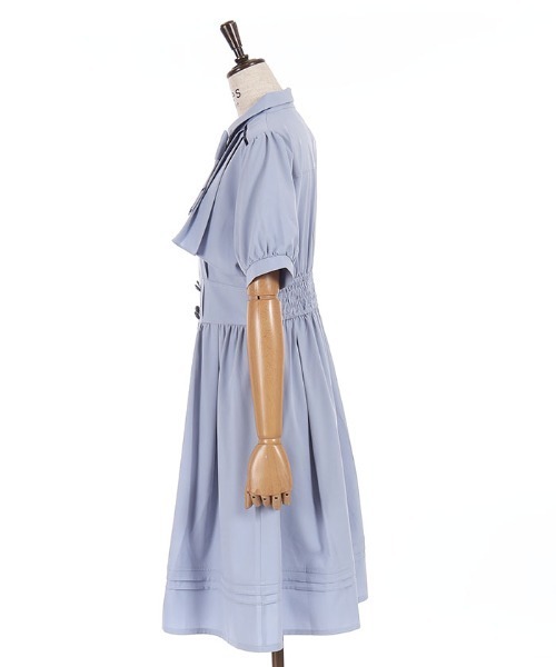 axes femme(アクシーズファム)の「リボンセットフラシOP(ワンピース・レディース・ブラウン/グリーン/サックスブルー・MEDIUM)」の21枚目の写真