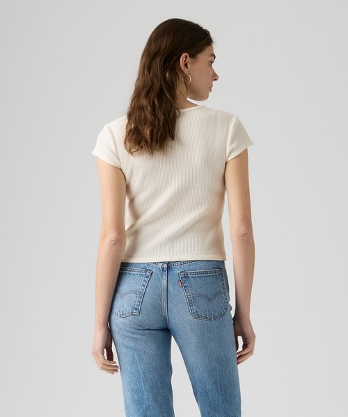 Levi's(リーバイス)の「Levi's/リーバイス DRY GOODS ワッフルTシャツ(Tシャツ/カットソー・レディース・ホワイト・XS/S/M)」の3枚目の写真