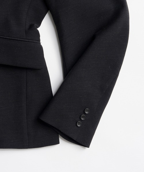 PRANK PROJECT(プランクプロジェクト)の「【2026Autumn Pre-Order】パデッドショルダーVネックジャケット / Padded Shoulder V-Neck Jacket(テーラードジャケット・レディース・チャコールグレー/ブラック・FREE)」の16枚目の写真