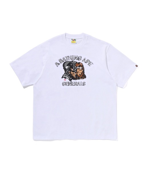 A BATHING APE(アベイシングエイプ)の「APE GENERAL HAND DRAWN RELAXED FIT TEE(Tシャツ/カットソー・メンズ・ホワイト/ネイビー・XX-LARGE/LARGE/X-LARGE/MEDIUM/SMALL)」の1枚目の写真