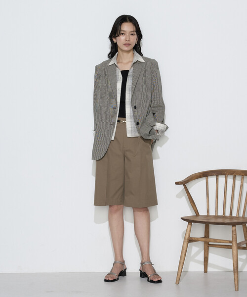 COMME CA(コムサ)の「〔 Sサイズ 〕 モノトーンシアーチェック シャツ(シャツ/ブラウス・レディース・ブラック・5号)」の4枚目の写真