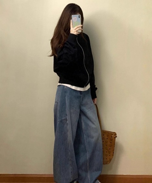 REBALANCE(リバランス)の「スタンドカラーボンバージャケット(その他アウター・レディース・A・LARGE/MEDIUM/SMALL)」の3枚目の写真