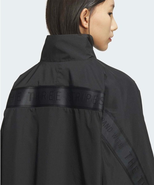 adidas(アディダス)の「ワーディング ルーズフィット ウーブンジャケット / アディダス adidas(ブルゾン・レディース・ブラック・XX-LARGE/LARGE/MEDIUM/SMALL/X-LARGE/X-SMALL)」の5枚目の写真