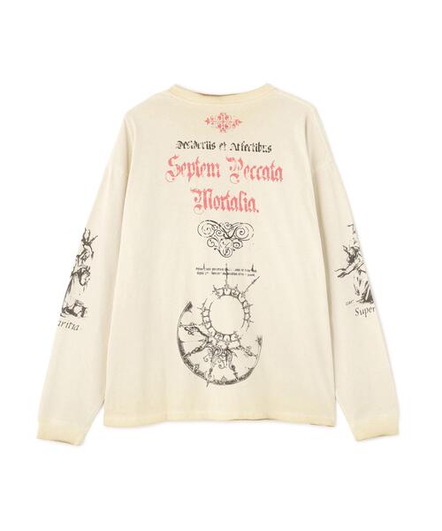 DANKE SCHON(ダンケシェーン)の「DankeSchon/ダンケシェーン/SPRAYBURN L/S TEE SEVEN(Tシャツ/カットソー・メンズ・ホワイト系2/ベージュ・M/L)」の3枚目の写真