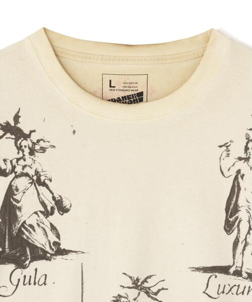 DANKE SCHON(ダンケシェーン)の「DankeSchon/ダンケシェーン/SPRAYBURN L/S TEE SEVEN(Tシャツ/カットソー・メンズ・ホワイト系2/ベージュ・M/L)」の4枚目の写真