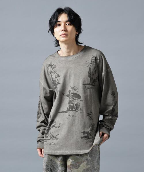 DANKE SCHON(ダンケシェーン)の「DankeSchon/ダンケシェーン/SPRAYBURN L/S TEE SEVEN(Tシャツ/カットソー・メンズ・ホワイト系2/ベージュ・M/L)」の10枚目の写真