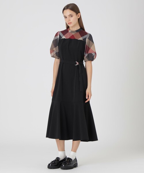 ブルーレーベルクレストブリッジ★ ストレッチツイルビスチェドレス ストレッチツイルビスチェドレス（ワンピース）｜BLUE LABEL