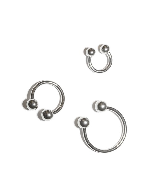 MORPH（モルフ）の「MORPH モルフ サーキュラー CCB ボディーピアス 14ゲージ 6mm~16mm（ピアス（片耳用）・メンズ・シルバー・6/8/10/12/14/16）」の2枚目の写真