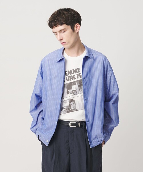 BEAUTY&YOUTH UNITED ARROWS(ビューティーアンドユースユナイテッドアローズ)の「ボイル シアー ピンストライプ シャツ(シャツ/ブラウス・メンズ・コバルトブルー/ダークグレー・L/M/XL/S)」の20枚目の写真