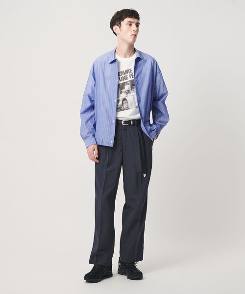 BEAUTY&YOUTH UNITED ARROWS(ビューティーアンドユースユナイテッドアローズ)の「ボイル シアー ピンストライプ シャツ(シャツ/ブラウス・メンズ・コバルトブルー/ダークグレー・L/M/XL/S)」の21枚目の写真