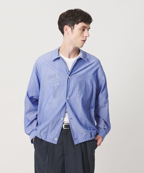 BEAUTY&YOUTH UNITED ARROWS(ビューティーアンドユースユナイテッドアローズ)の「ボイル シアー ピンストライプ シャツ(シャツ/ブラウス・メンズ・コバルトブルー/ダークグレー・L/M/XL/S)」の22枚目の写真