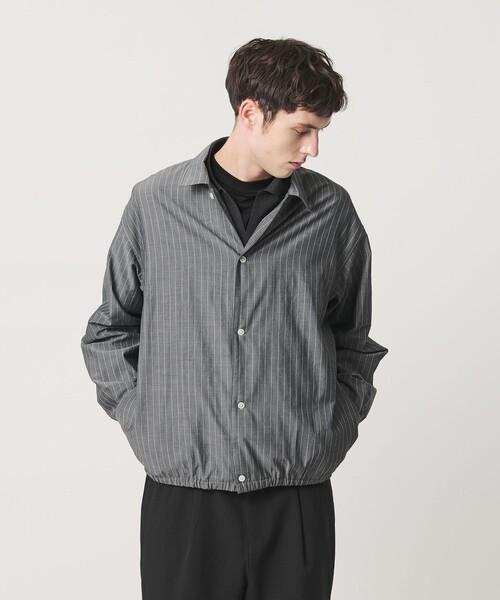 BEAUTY&YOUTH UNITED ARROWS(ビューティーアンドユースユナイテッドアローズ)の「ボイル シアー ピンストライプ シャツ(シャツ/ブラウス・メンズ・コバルトブルー/ダークグレー・L/M/XL/S)」の3枚目の写真