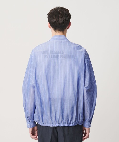 BEAUTY&YOUTH UNITED ARROWS(ビューティーアンドユースユナイテッドアローズ)の「ボイル シアー ピンストライプ シャツ(シャツ/ブラウス・メンズ・コバルトブルー/ダークグレー・L/M/XL/S)」の6枚目の写真