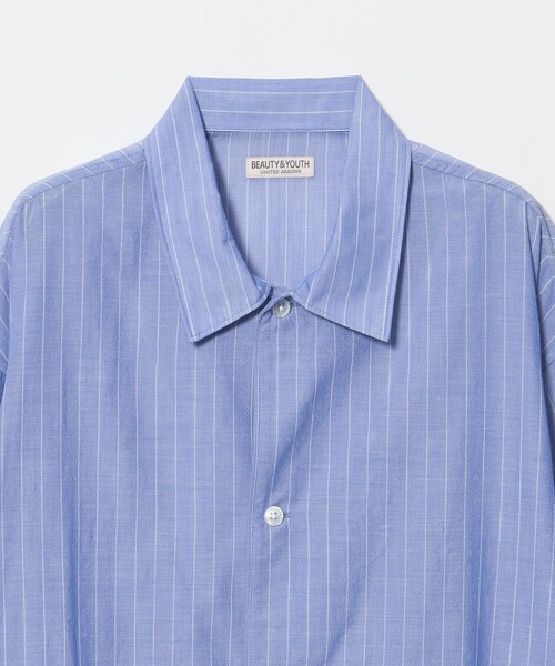 BEAUTY&YOUTH UNITED ARROWS(ビューティーアンドユースユナイテッドアローズ)の「ボイル シアー ピンストライプ シャツ(シャツ/ブラウス・メンズ・コバルトブルー/ダークグレー・L/M/XL/S)」の16枚目の写真