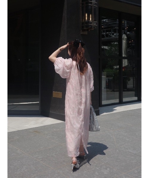 JUMELLE(ジュメロ)の「フロッキーフラワードレス(ドレス・レディース・ピンク/ブラック・SMALL/MEDIUM)」の20枚目の写真