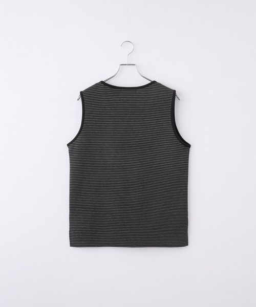 Loose/ルース（ルース）の「ドレープボーダーショートタンクトップ（タンクトップ・メンズ・ホワイト系/ブラック系・S/M/L）」の10枚目の写真