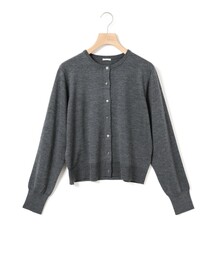 MidiUmi クルーネックニットカーディガン