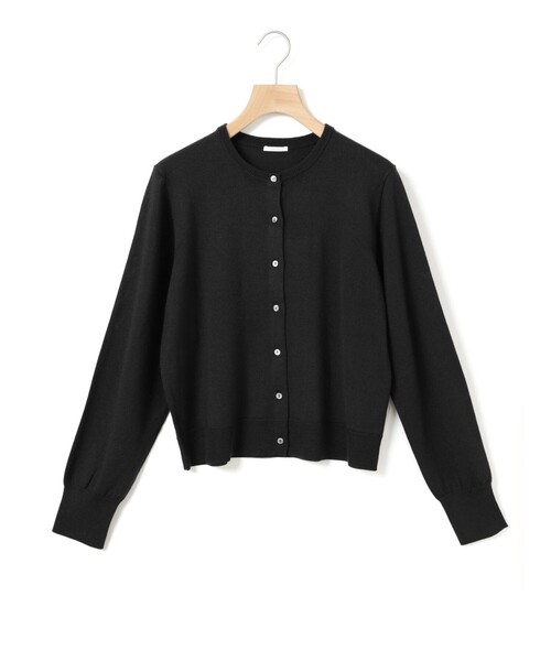 MidiUmi(ミディウミ)の「MidiUmi クルーネックニットカーディガン(カーディガン/ボレロ・レディース・ネイビー/チャコールグレー/ブラウン/レッド/ブラック・FREE)」の2枚目の写真