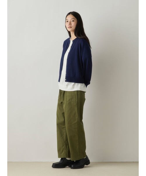 MidiUmi(ミディウミ)の「MidiUmi クルーネックニットカーディガン(カーディガン/ボレロ・レディース・ネイビー/チャコールグレー/ブラウン/レッド/ブラック・FREE)」の17枚目の写真