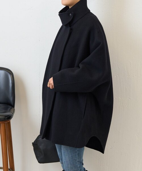 BEARDSLEY(ビアズリー)の「《8/28(金)12:00予約開始》ドルマンリバーコート(その他アウター・レディース・ネイビー/ブラック・0/1)」の8枚目の写真