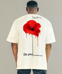 BEOM（ボム）の「ヤングイビフラワーオーバーサイズTシャツホワイト（Tシャツ/カットソー）」