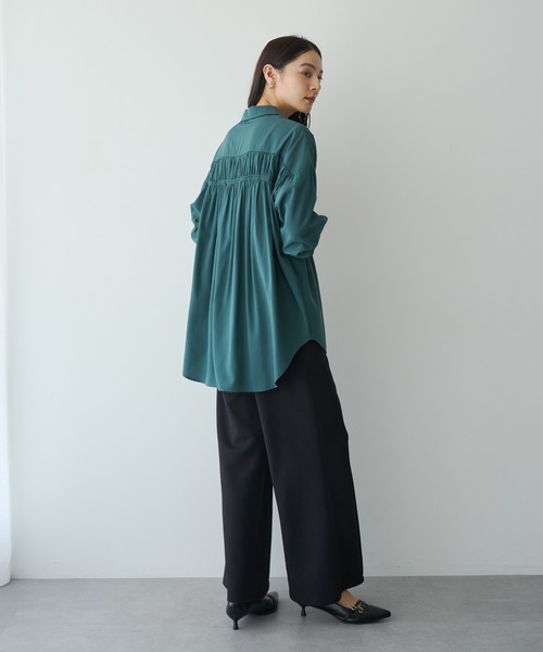 YECCA VECCA(イェッカヴェッカ)の「イージーカットジョーゼットパンツ【セットアップ対応】(その他パンツ・レディース・アイボリー/ベージュ/ブラック・FREE)」の11枚目の写真