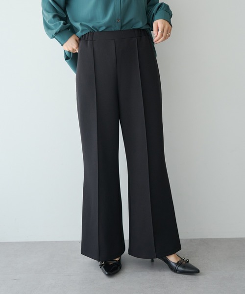 YECCA VECCA(イェッカヴェッカ)の「イージーカットジョーゼットパンツ【セットアップ対応】(その他パンツ・レディース・アイボリー/ベージュ/ブラック・FREE)」の4枚目の写真