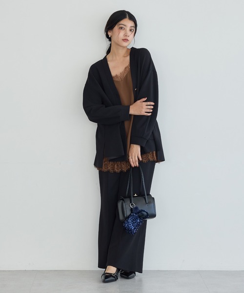 YECCA VECCA(イェッカヴェッカ)の「イージーカットジョーゼットパンツ【セットアップ対応】(その他パンツ・レディース・アイボリー/ベージュ/ブラック・FREE)」の13枚目の写真