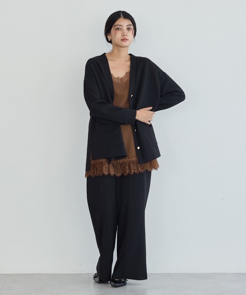 YECCA VECCA(イェッカヴェッカ)の「イージーカットジョーゼットパンツ【セットアップ対応】(その他パンツ・レディース・アイボリー/ベージュ/ブラック・FREE)」の14枚目の写真