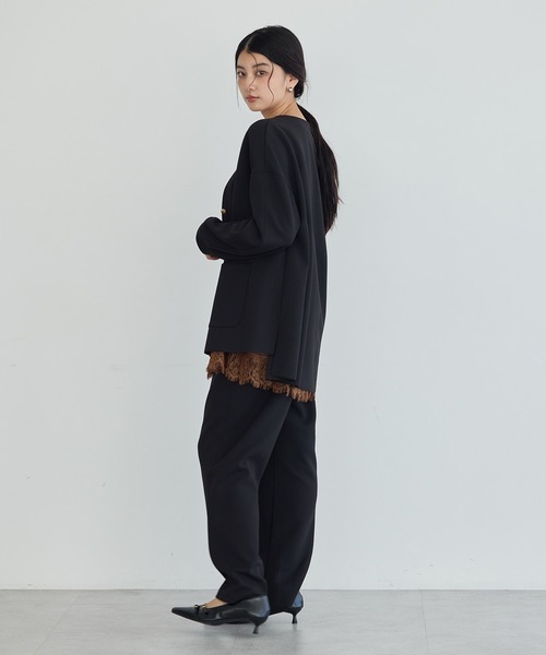 YECCA VECCA(イェッカヴェッカ)の「イージーカットジョーゼットパンツ【セットアップ対応】(その他パンツ・レディース・アイボリー/ベージュ/ブラック・FREE)」の15枚目の写真