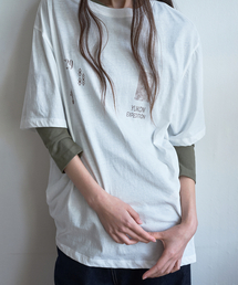 オブジェクトモチーフTシャツ[アイボリー]