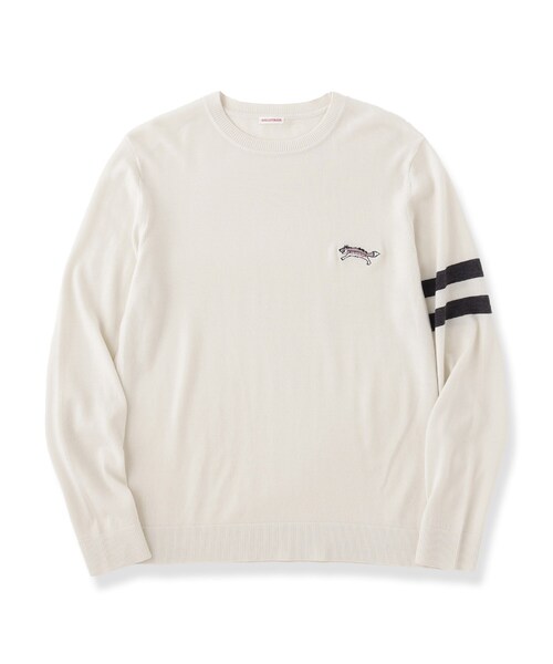 DRESSTERIOR(ドレステリア)の「ゼニアバルーファ キャッシュウール クルーネックニット(ニット/セーター・メンズ・ブラック/ネイビー/ホワイト/ピンク系・91/90/94/92)」の5枚目の写真