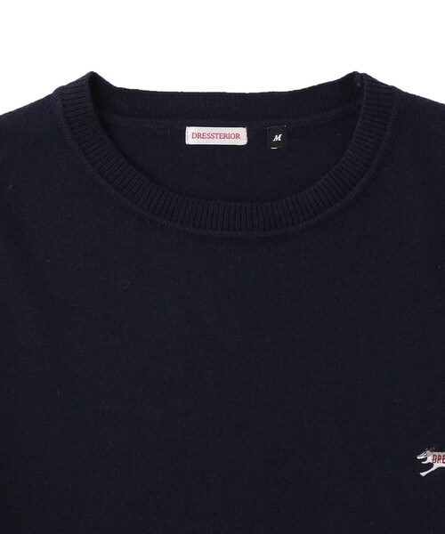 DRESSTERIOR(ドレステリア)の「ゼニアバルーファ キャッシュウール クルーネックニット(ニット/セーター・メンズ・ブラック/ネイビー/ホワイト/ピンク系・91/90/94/92)」の10枚目の写真