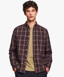 AIGLE（エーグル）の「コットン フランネルチェックシャツ ボタンダウンシャツ（シャツ/ブラウス）」