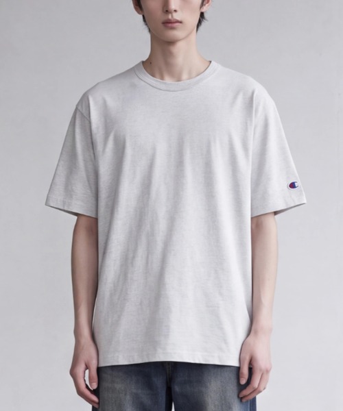 Champion(チャンピオン)の「【T24】【Champion/チャンピオン】6oz SHORT SLEEVE TEE A-T525C(Tシャツ/カットソー・レディース・チャコールグレー/グレー/パープル/マルーン/ネイビー/オレンジ/イエロー/レッド/ブラック/グリーン/オートミール/ブルー/ホワイト・LARGE/XX-LARGE/XXX-LARGE/X-LARGE/SMALL/MEDIUM)」の5枚目の写真