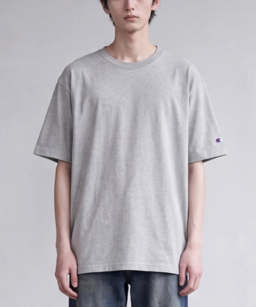 Champion(チャンピオン)の「【T24】【Champion/チャンピオン】6oz SHORT SLEEVE TEE A-T525C(Tシャツ/カットソー・レディース・チャコールグレー/グレー/パープル/マルーン/ネイビー/オレンジ/イエロー/レッド/ブラック/グリーン/オートミール/ブルー/ホワイト・LARGE/XX-LARGE/XXX-LARGE/X-LARGE/SMALL/MEDIUM)」の4枚目の写真