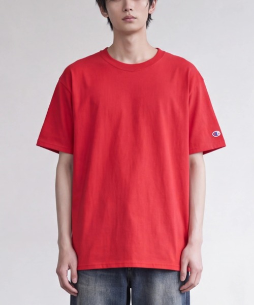 Champion(チャンピオン)の「【T24】【Champion/チャンピオン】6oz SHORT SLEEVE TEE A-T525C(Tシャツ/カットソー・レディース・チャコールグレー/グレー/パープル/マルーン/ネイビー/オレンジ/イエロー/レッド/ブラック/グリーン/オートミール/ブルー/ホワイト・LARGE/XX-LARGE/XXX-LARGE/X-LARGE/SMALL/MEDIUM)」の11枚目の写真