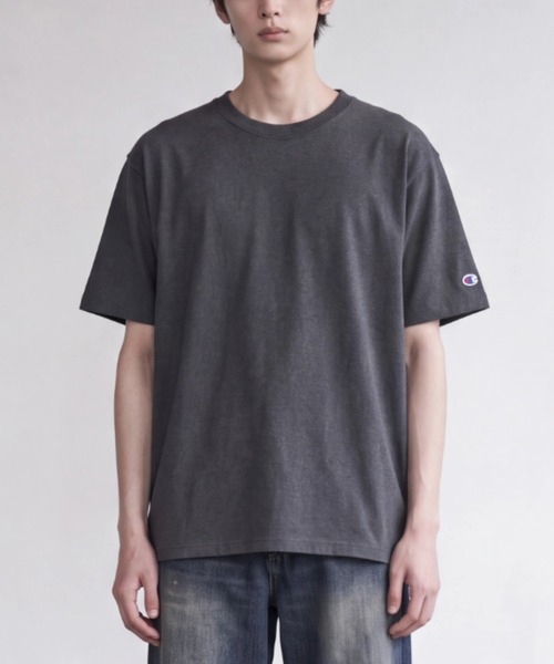 Champion(チャンピオン)の「【T24】【Champion/チャンピオン】6oz SHORT SLEEVE TEE A-T525C(Tシャツ/カットソー・レディース・チャコールグレー/グレー/パープル/マルーン/ネイビー/オレンジ/イエロー/レッド/ブラック/グリーン/オートミール/ブルー/ホワイト・LARGE/XX-LARGE/XXX-LARGE/X-LARGE/SMALL/MEDIUM)」の3枚目の写真