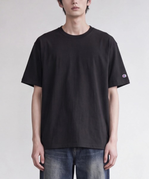 Champion(チャンピオン)の「【T24】【Champion/チャンピオン】6oz SHORT SLEEVE TEE A-T525C(Tシャツ/カットソー・レディース・チャコールグレー/グレー/パープル/マルーン/ネイビー/オレンジ/イエロー/レッド/ブラック/グリーン/オートミール/ブルー/ホワイト・LARGE/XX-LARGE/XXX-LARGE/X-LARGE/SMALL/MEDIUM)」の2枚目の写真