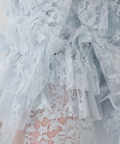 EDIT. FOR LULU(エディットフォールル)の「【Sea New York/シー ニューヨーク】 SHAREEN LACE VNECK DRESS(ワンピース・レディース・ブルー系その他・FREE)」の2枚目の写真