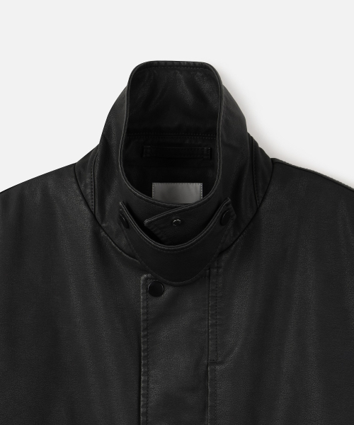247SERIES(247シリーズ)の「レザーA-2ジャケットブラック(ライダースジャケット・メンズ・ブラック・SMALL/MEDIUM/LARGE/X-LARGE/X-SMALL)」の7枚目の写真