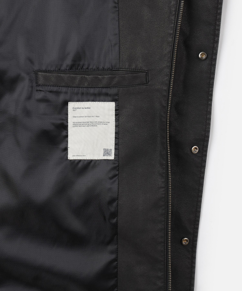 247SERIES(247シリーズ)の「レザーA-2ジャケットブラック(ライダースジャケット・メンズ・ブラック・SMALL/MEDIUM/LARGE/X-LARGE/X-SMALL)」の8枚目の写真