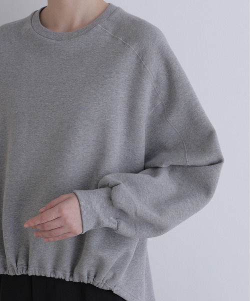 LE PHIL(ルフィル)の「◆カーブソデバルーンプルオーバー(Tシャツ/カットソー・レディース・グレー/ブラック・F)」の5枚目の写真