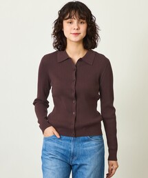 GREY LABEL ニットポロカーディガン