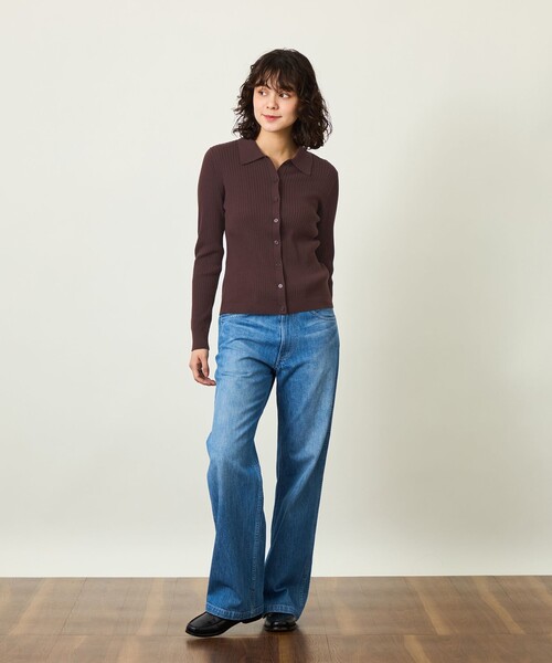 MACKINTOSH PHILOSOPHY(マッキントッシュ フィロソフィー)の「GREY LABEL ニットポロカーディガン(ニット/セーター・レディース・ブラック/ブラウン系その他4・2)」の5枚目の写真
