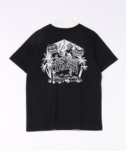 RVCA(ルーカ)の「RVCA メンズ OKINAWA LION DOG TEE Tシャツ 【2026年秋冬モデル】(Tシャツ/カットソー・メンズ・ブラック/ホワイト・X-LARGE/LARGE/MEDIUM/SMALL)」の3枚目の写真