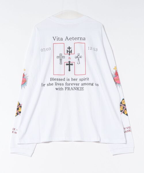 HIGHTIDEFRANKIE(ハイタイドフランキー)の「HIGHTIDEFRANKIE/ハイタイドフランキー/Nosso bebe amado Long Sleeve(Tシャツ/カットソー・レディース・ホワイト・F)」の2枚目の写真