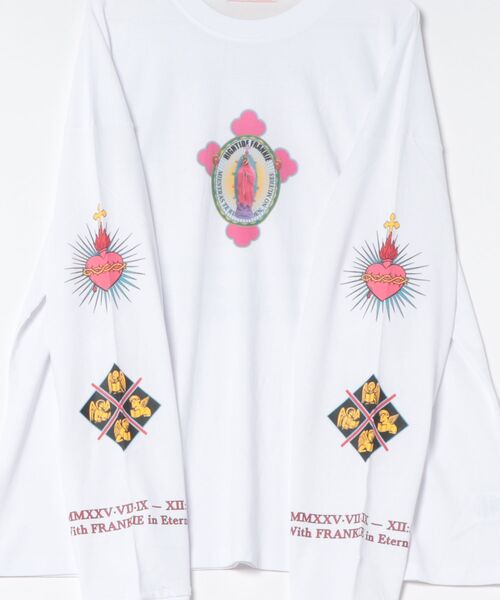 HIGHTIDEFRANKIE(ハイタイドフランキー)の「HIGHTIDEFRANKIE/ハイタイドフランキー/Nosso bebe amado Long Sleeve(Tシャツ/カットソー・レディース・ホワイト・F)」の3枚目の写真