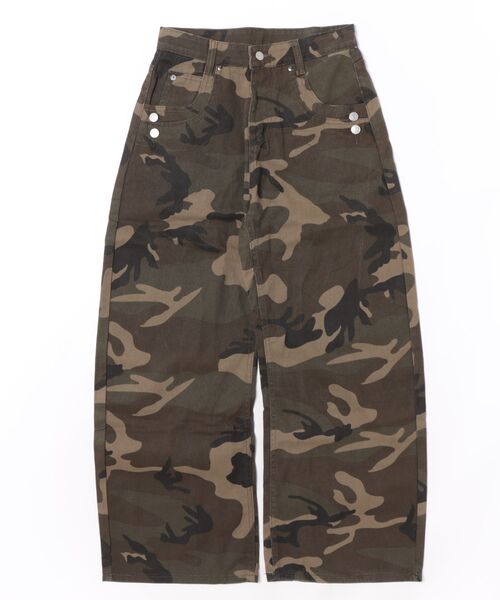Ritzy(リッツィー)の「カモフラージュ柄 ワイドカーゴパンツ(カーゴパンツ・レディース・カモフラージュ・S/M/L/XL)」の7枚目の写真